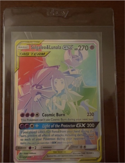 2019 Pokémon Cosmic Eclipse #254 Solgaleo & Lunala GX — front