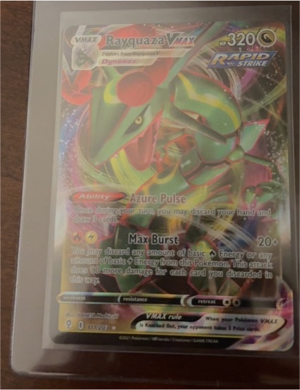 2021 Pokémon TCG Evolving Skies #111 Rayquaza VMAX — front