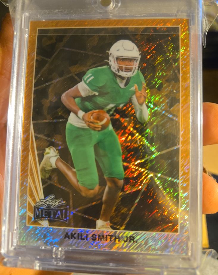 2024 Leaf Metal Football #90B-8 Akili Smith Jr. — front