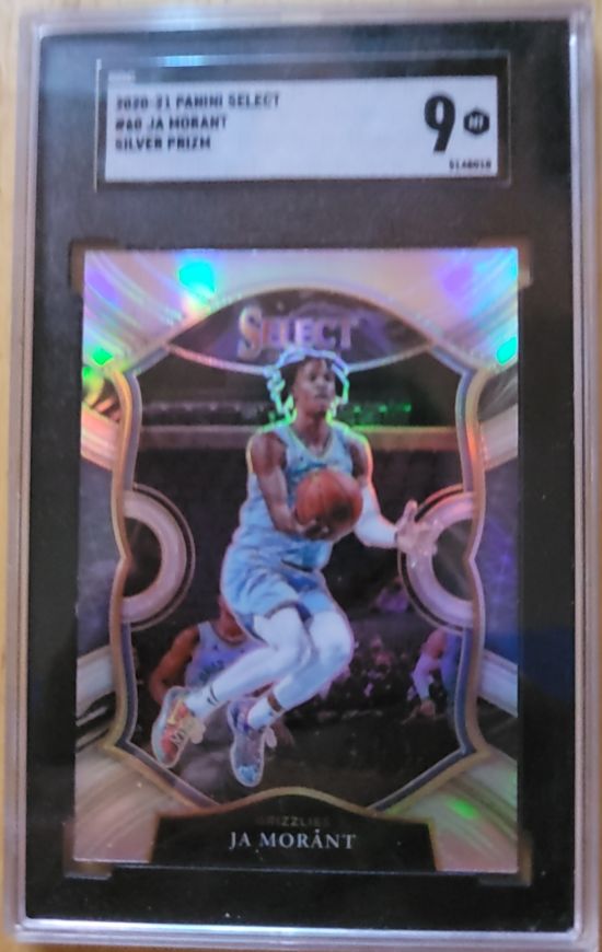 2020-21 Panini Select #60 Ja Morant Silver Prizm — front
