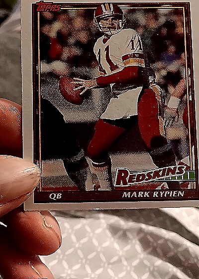 1991 Topps #192 Mark Rypien — front