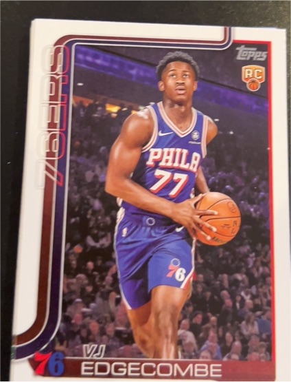 2025-26 Topps #203 VJ Edgecombe — front