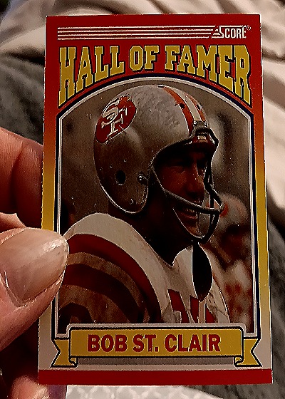 1990 Score #596 Bob St. Clair — front