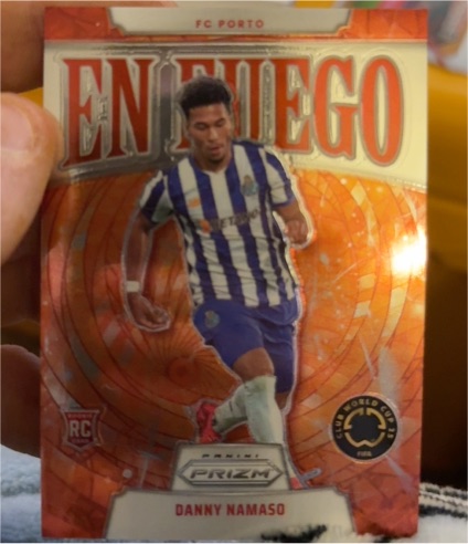 2025 Panini Prizm FIFA Club World Cup En Fuego #12 Danny Namaso — front
