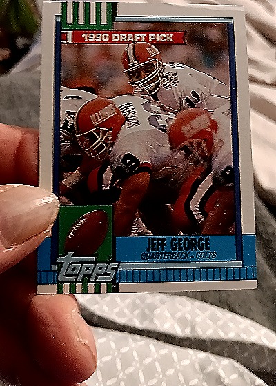 1990 Topps #298 Jeff George — front