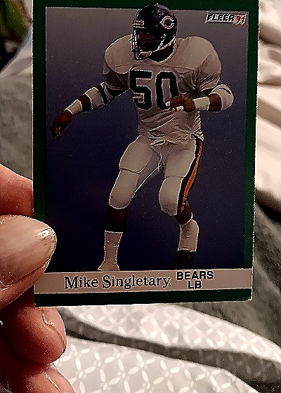 1991 Fleer #225 Mike Singletary — front