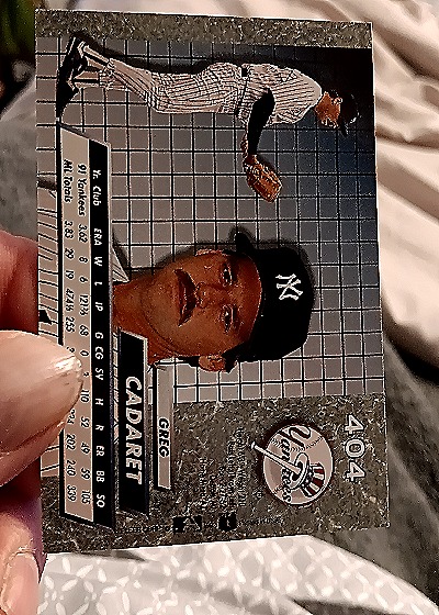 1992 Fleer Ultra #404 Greg Cadaret — back