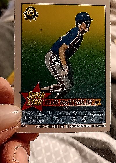 1989 O-Pee-Chee #51 Kevin McReynolds — front