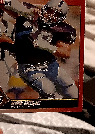 1991 Score #129 Bob Golic — front