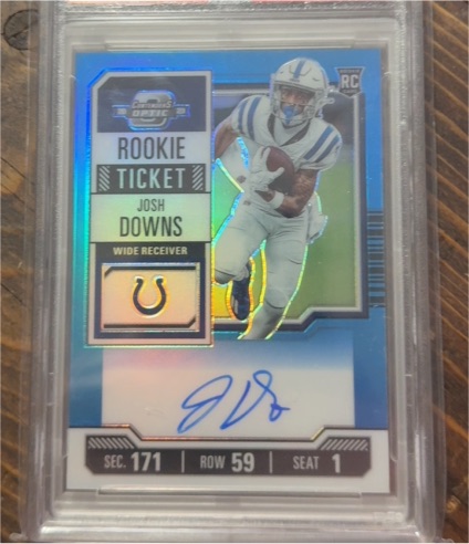 2023 Panini Contenders Optic #121 Josh Downs Rookie Ticket — front
