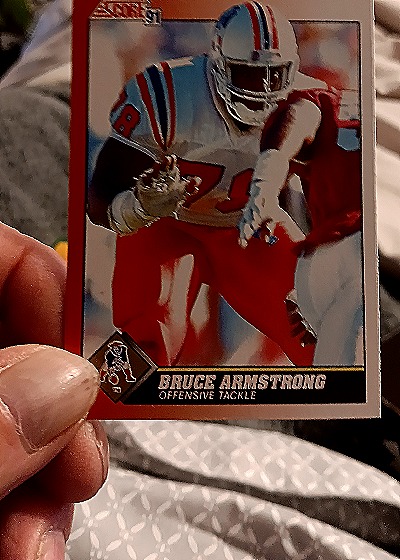 1991 Score #133 Bruce Armstrong — front