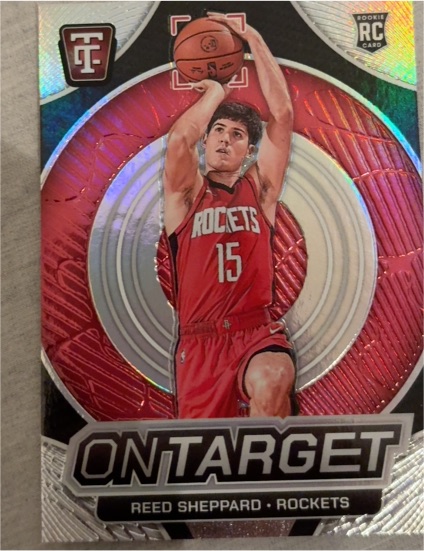 2024-25 Panini Totally Certified #25 Reed Sheppard On Target Rookie — front