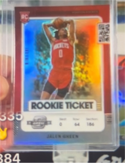 2021-22 Panini Contenders Optic #64 Jalen Green Rookie Ticket — front
