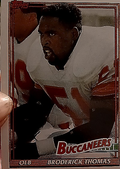 1991 Topps #501 Broderick Thomas — front