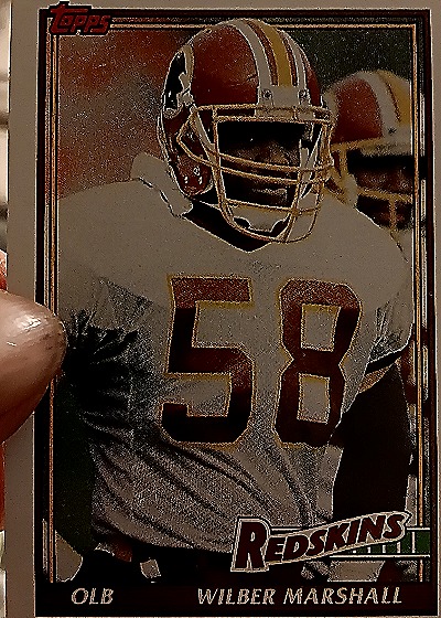 1991 Topps #197 Wilber Marshall — front
