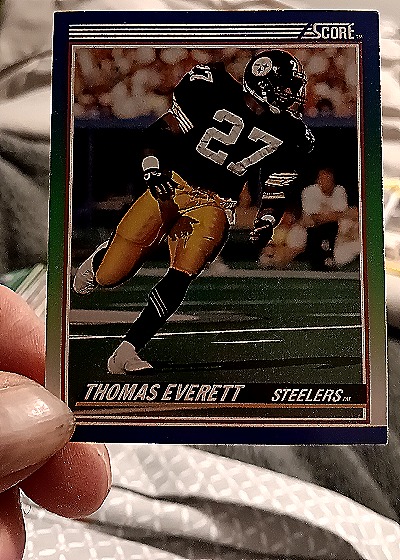1990 Score #79 Thomas Everett — front