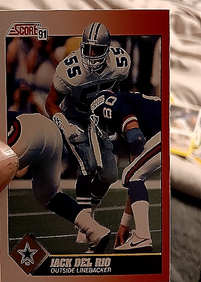 1991 Score #162 Jack Del Rio — front