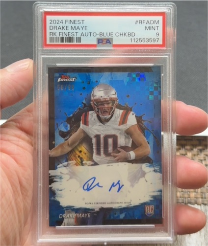 2024 Topps Finest #RFA-DM Drake Maye — front