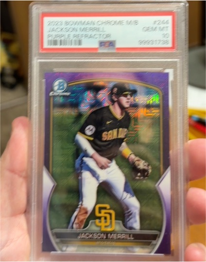 2023 Bowman Chrome M/B #244 Jackson Merrill — front