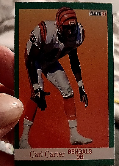 1991 Fleer #18 Carl Carter — front
