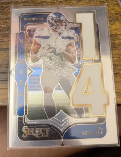 2024 Panini Select Select Numbers #24 DK Metcalf — front
