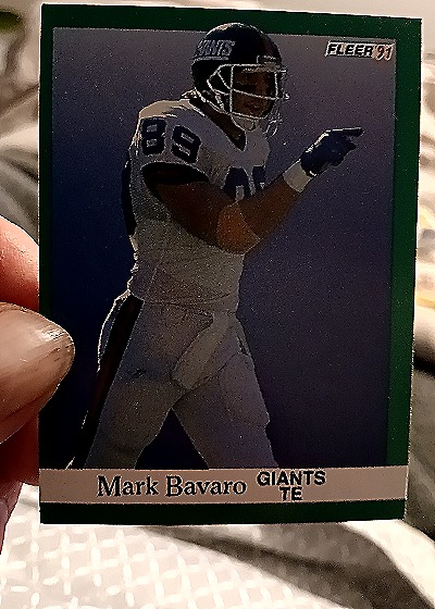 1991 Fleer #307 Mark Bavaro — front