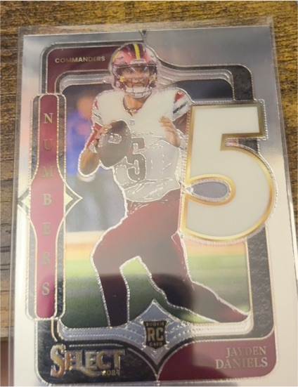 2024 Panini Select Numbers #23 Jayden Daniels — front