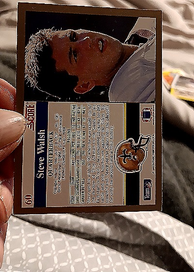 1991 Score #60 Steve Walsh — back