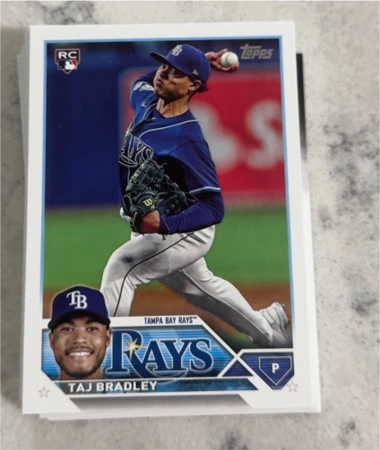 2023 Topps Update #US55 Taj Bradley — front