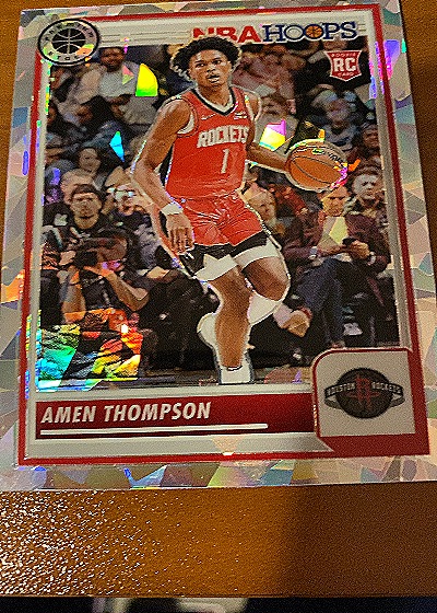 2023-24 Panini NBA Hoops Premium Stock #86 Amen Thompson — front