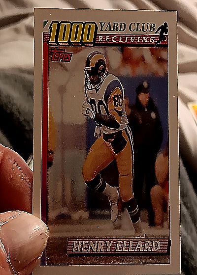 1991 Topps 1000 Yard Club Receiving Henry Ellard — front