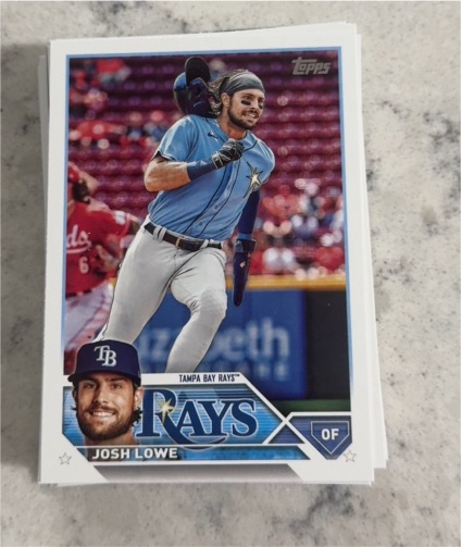 2023 Topps Update #US303 Josh Lowe — front