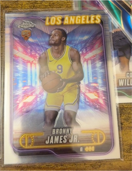 2024-25 Topps Chrome #149 Bronny James Jr. — front