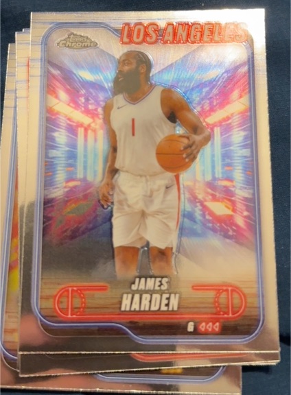 2024-25 Topps Chrome #198 James Harden — front