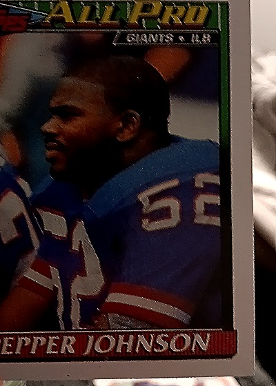 1991 Topps All Pro #22 Pepper Johnson — front