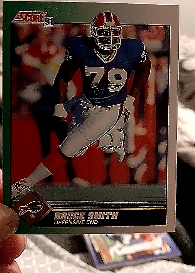 1991 Score #278 Bruce Smith — front