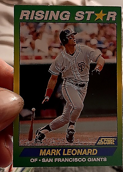 1992 Score #62 Mark Leonard — front