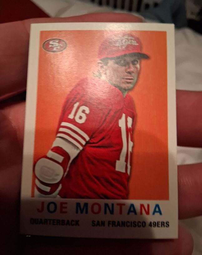 2013 Topps 1959 Mini #63 Joe Montana — front