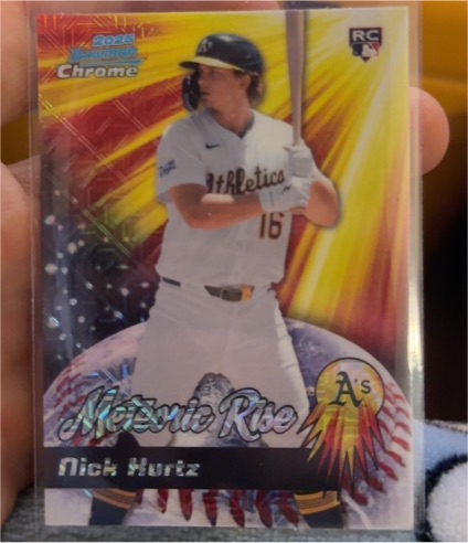 2025 Bowman Chrome #MR-7 Nick Kurtz Meteoric Rise — front