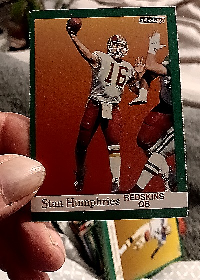 1991 Fleer #387 Stan Humphries — front