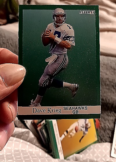 1991 Fleer #191 Dave Krieg — front
