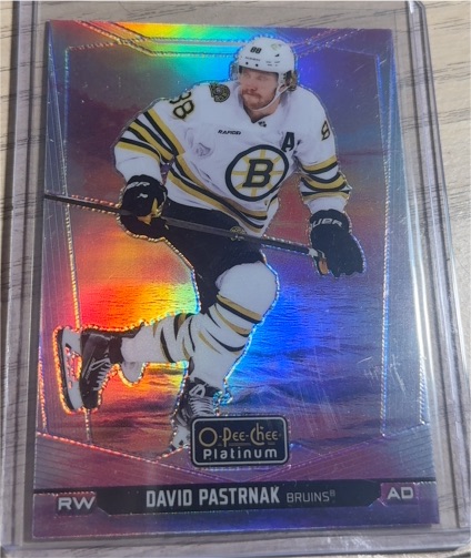 2024-25 O-Pee-Chee Platinum #183 David Pastrnak — front
