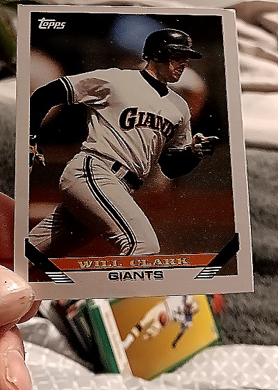 1993 Topps #10 Will Clark — front