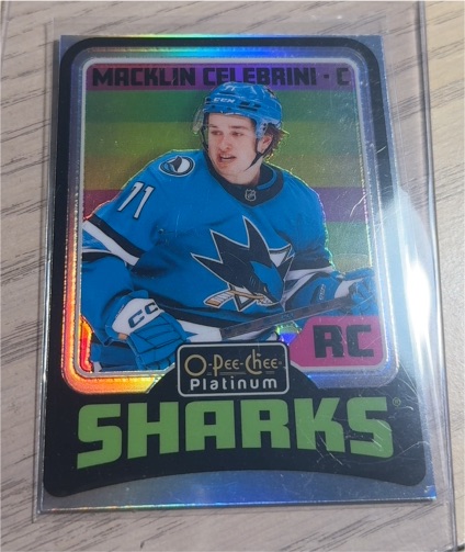 2024-25 O-Pee-Chee Platinum #R91 Macklin Celebrini — front