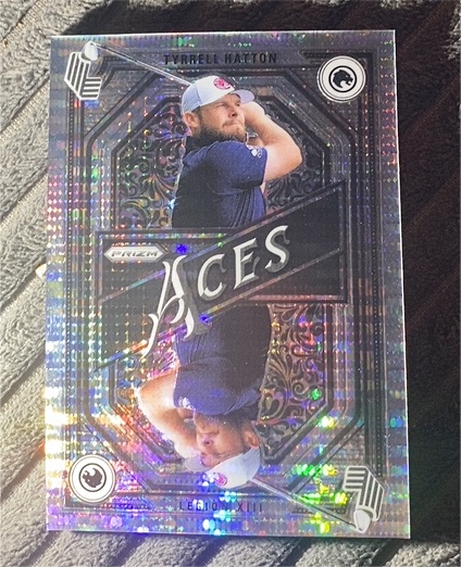 2025 Panini Prizm LIV #1 Tyrrell Hatton Aces Pulsar Prizm — front