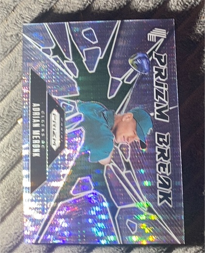 2025 Panini Prizm LIV Golf Prizm Break #10 Adrian Meronk — front