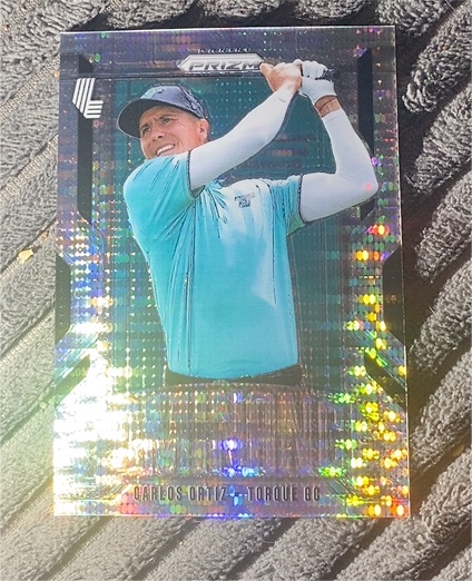 2025 Panini Prizm LIV Golf Carlos Ortiz Dominance Silver Prizm — front