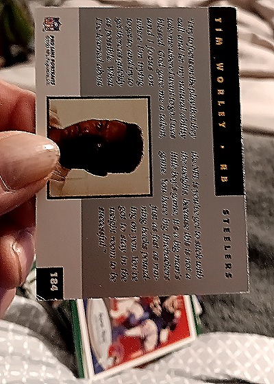 1991 Pro Set #184 Tim Worley — back