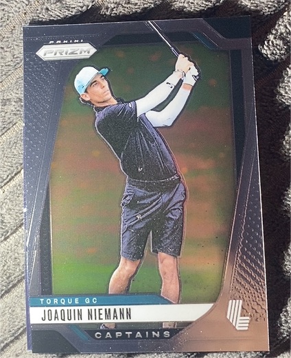 2025 Panini Prizm LIV Golf #82 Joaquin Niemann Torque GC Captains — front