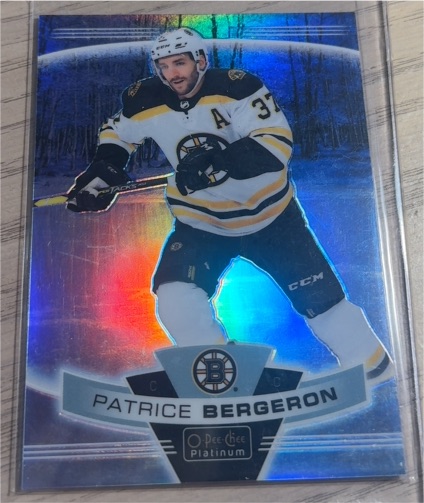 2019-20 O-Pee-Chee Platinum #111 Patrice Bergeron — front